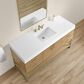 37B Mauri 60" Single Bathroom Vanity with Metal Base in Warm Oak and White Composite Stone Top, , large