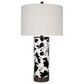 Classy Art Wholesalers PU Leather and Metal Table Lamp in Painted Plains, , large