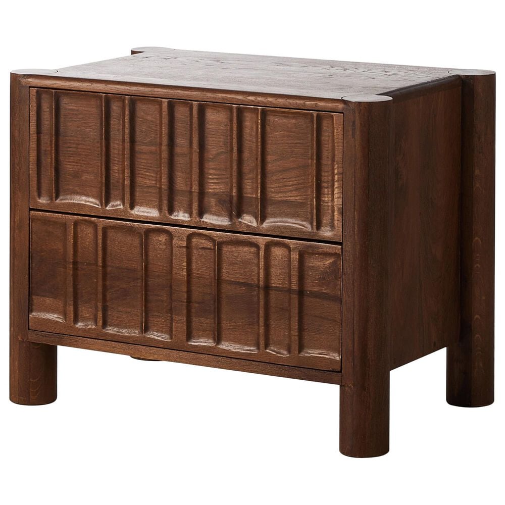 Four Hands Ezri 2-Drawer Nightstand in Cocoa Oak, , large