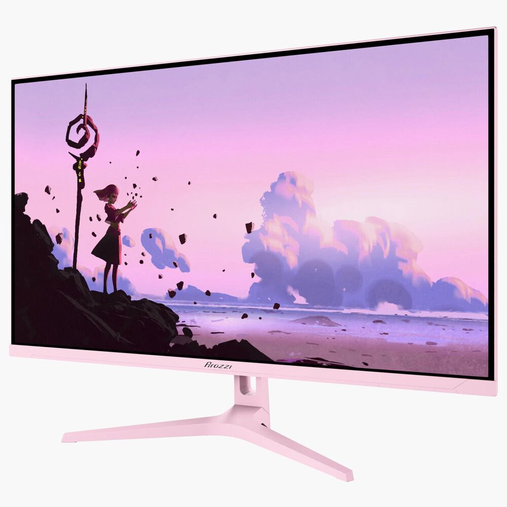 Arozzi Nova 32" IPS 180Hz Gaming Monitors in Pink, , large