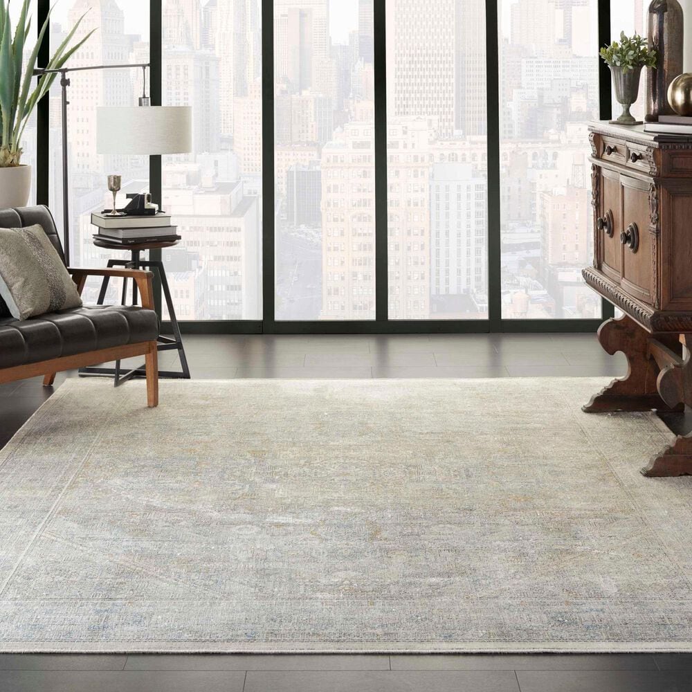 Nourison Starry Nights STN02 8&#39; x 10&#39; Cream and Grey Area Rug, , large