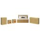 Mayberry Hill Sylvie Queen Upholstered Bed with Dresser Chest and 2 Nightstands in Natural, , large
