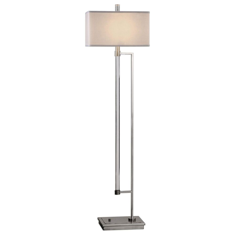 Uttermost Mannan Floor Lamp in Polished Nickel, , large