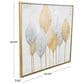 Maple and Jade 40" x 40" Framed Wall Art in Gold, Silver and White, , large