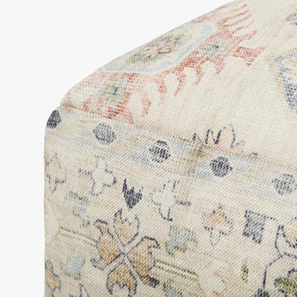 Loloi 24&quot; Poufs in Ivory and Multicolor, , large