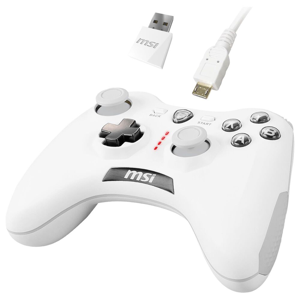 MSI Force GC30 V2 Wireless Gaming Controller in White, , large