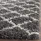 Safavieh Dallas Shag SGD258A-4 4" x 6" Dark Grey/Ivory Area Rug, , large