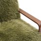 Furniture of America Neyra Long-Haired Accent Chair in Green, , large