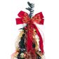 The Gerson Company 6" Pop-Up Decorated Pine Tree with 150 UL Warm White LED Lights in Green, Red and Gold, , large