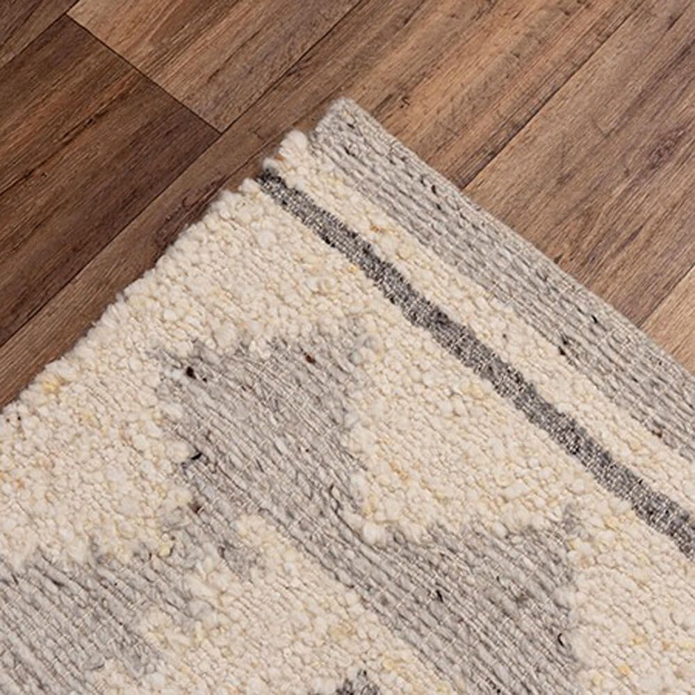 RIZZY Nova 8&#39; x 10&#39; Southwestern Silver and Ivory Area Rug, , large