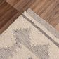 RIZZY Nova 8" x 10" Southwestern Silver and Ivory Area Rug, , large