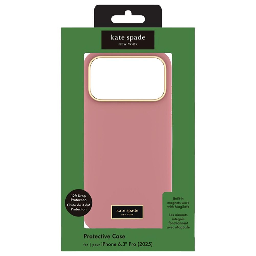 Kate Spade Silicone MagSafe Case for Apple iPhone 17 Pro Max in Icon Dusk Rose, , large