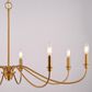 Vaxcel Annabelle 8-Light Chandelier in Muted Brass, , large