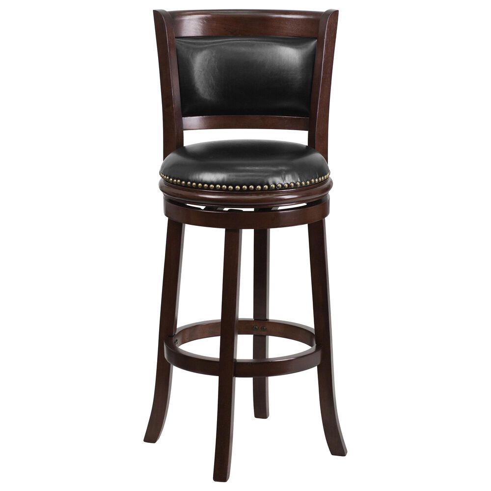Flash Furniture 29&quot; Swivel Barstool in Black, , large