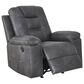 Ashley Stockworth Manual Rocker Recliner in Granite, , large