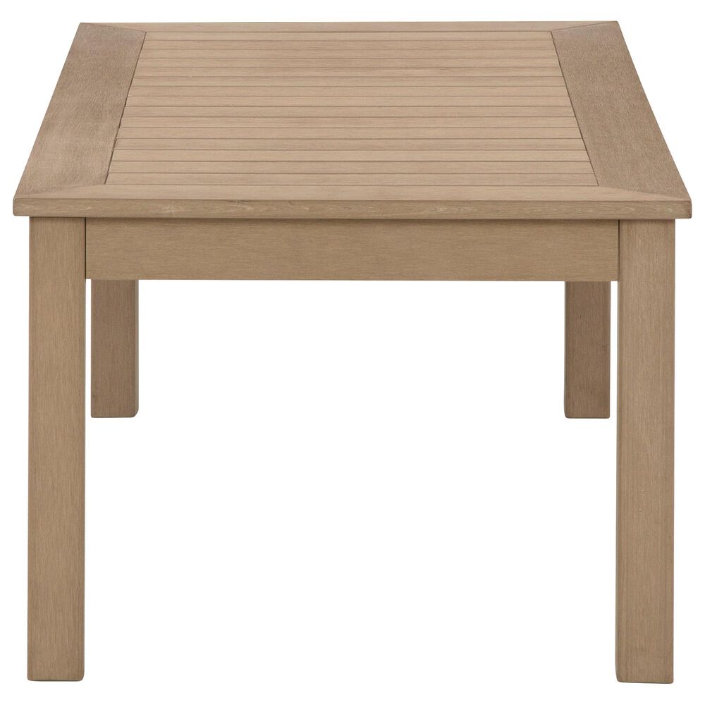 Ashley Hallow Creek Outdoor Cocktail Table in Driftwood, , large