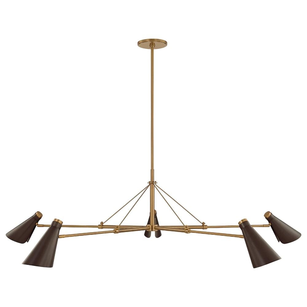 Troy Lighting Andersen 5-Light Chandelier in Patina Brass and Bronze, , large