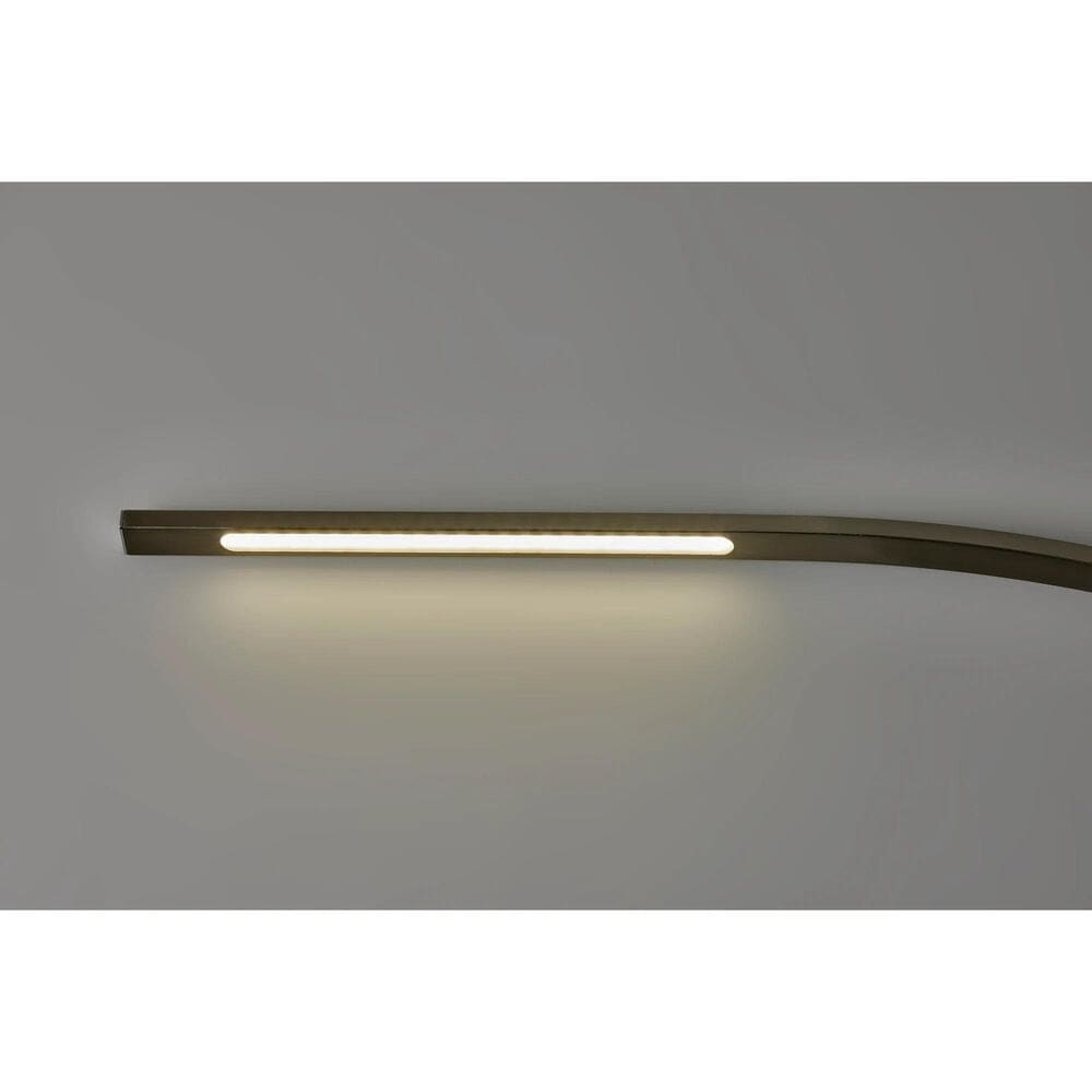 Adesso Sonic LED Arc Floor Lamp in Brushed Steel, , large