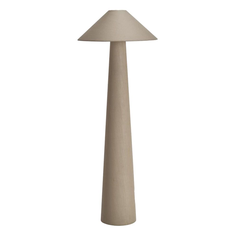 Teak Interiors Linen Floor Lamp- Shade, , large