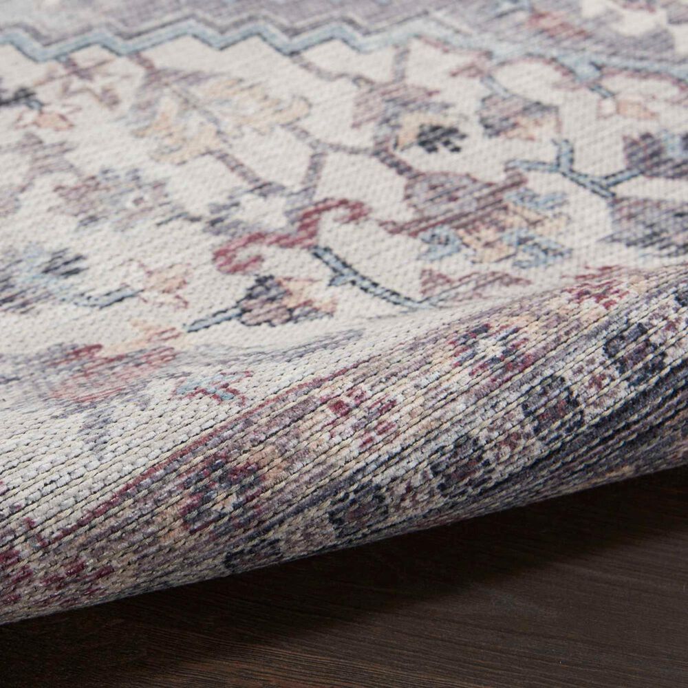 57 Grand by Nicole Curtis Series 1 Soft Grey and Ivory 4&#39; x 6&#39; Area Rug, , large