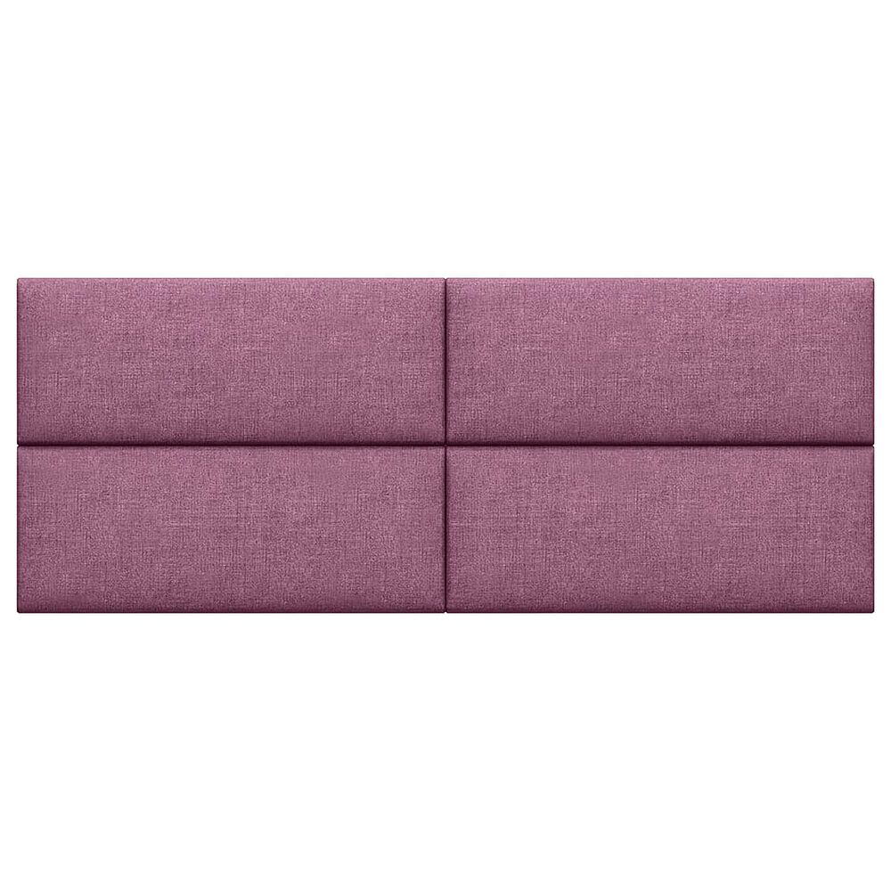 Jaxx Panelist Upholstered Queen Headboard Panel in Plum (Set of 4), , large
