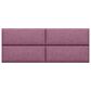 Jaxx Panelist Upholstered Queen Headboard Panel in Plum (Set of 4), , large