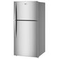 Whirlpool 19 Cu. Ft. Top Freezer Refrigerator with Garage Ready in Fingerprint-Resistant Stainless Steel, , large