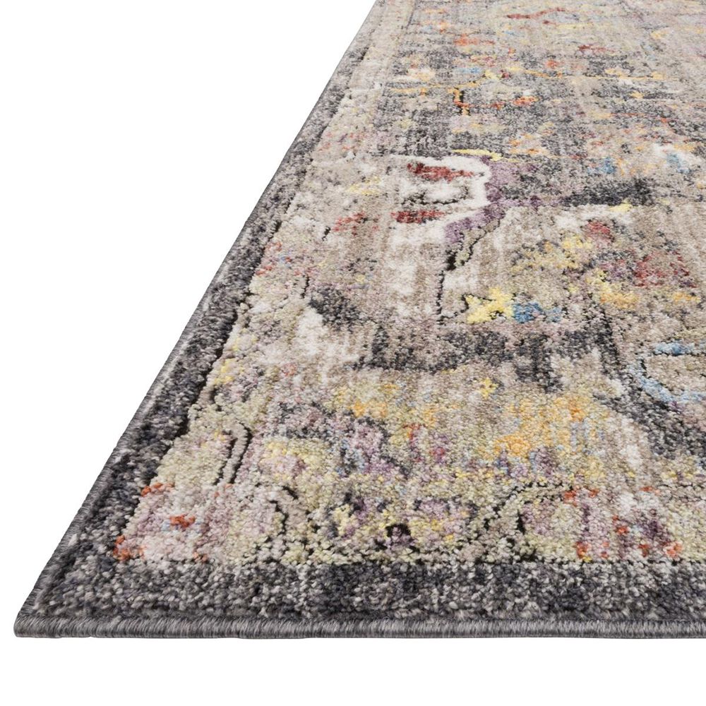Loloi Medusa MED-06 2&#39;4&quot; x 4&#39; Charcoal and Fiesta Scatter Rug, , large