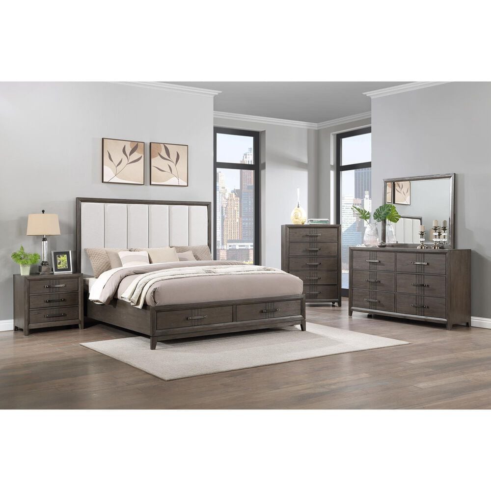 New Heritage Design Landon Dresser Mirror in Walnut, , large