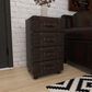 Uma Enterprises 4-Drawer Chest in Black, , large