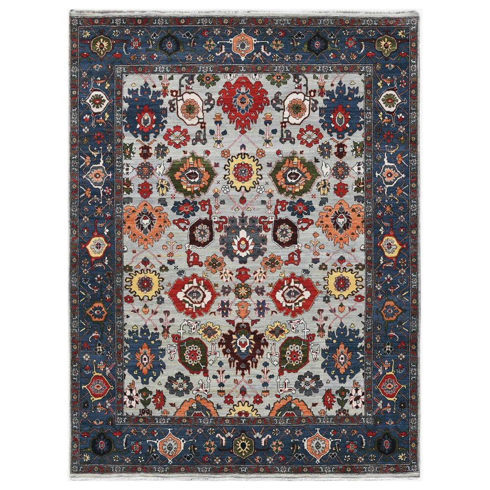 Amer Rugs Antiquity 10" x 14" Sky Blue Denim Area Rug, , large