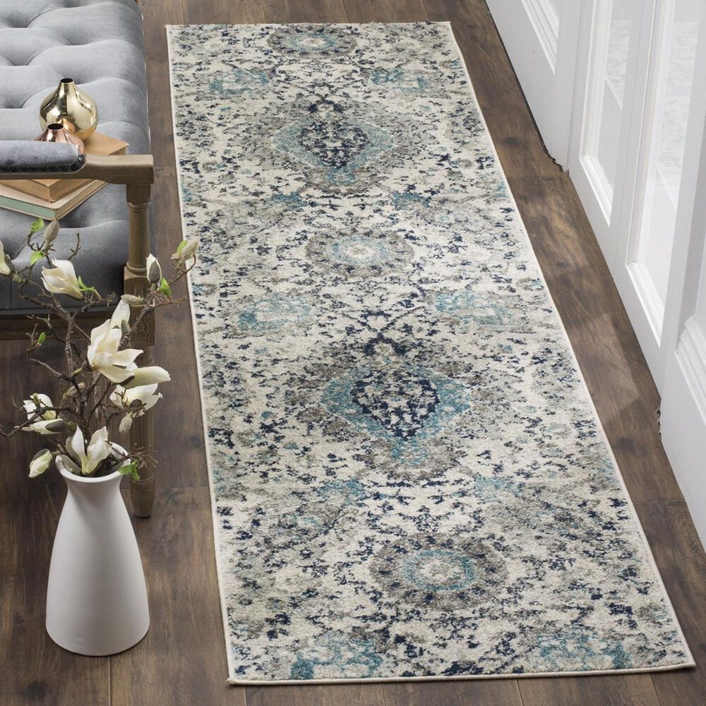 Safavieh Madison MAD600C-26 2&#39;3&quot; x 6&#39; Cream/Light Grey Runner, , large