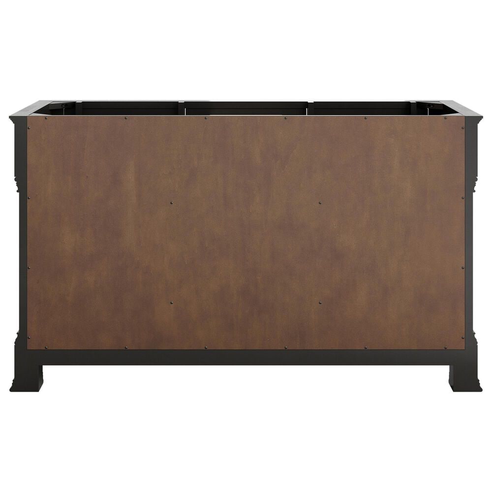 James Martin Vanities Brookfield 60&quot; Double Bathroom Vanity in Black Onyx with 3 cm Arctic Fall Solid Surface Top and Rectangular Sinks, , large