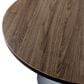 Leisuremod Verve 27" Coffee Table with MDF Top in Black and Dark Brown, , large