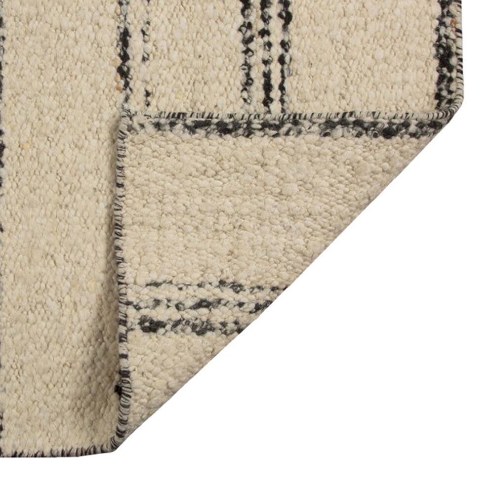 Harounian Rugs Arizona 6&#39; x 9&#39; White and Black Area Rug, , large