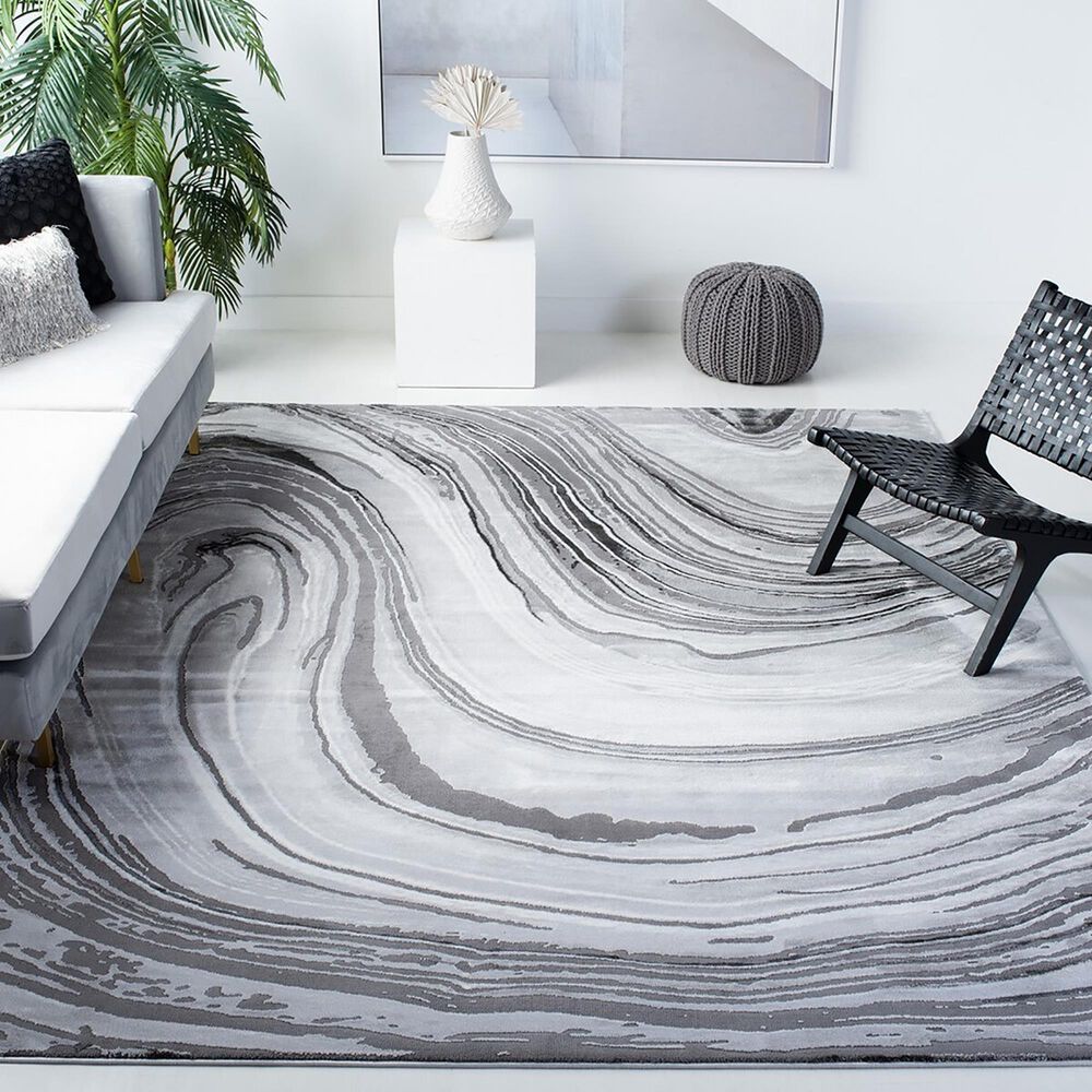 Safavieh Craft 6&#39;7&quot; x 9&#39; Light Grey and Grey Area Rug, , large