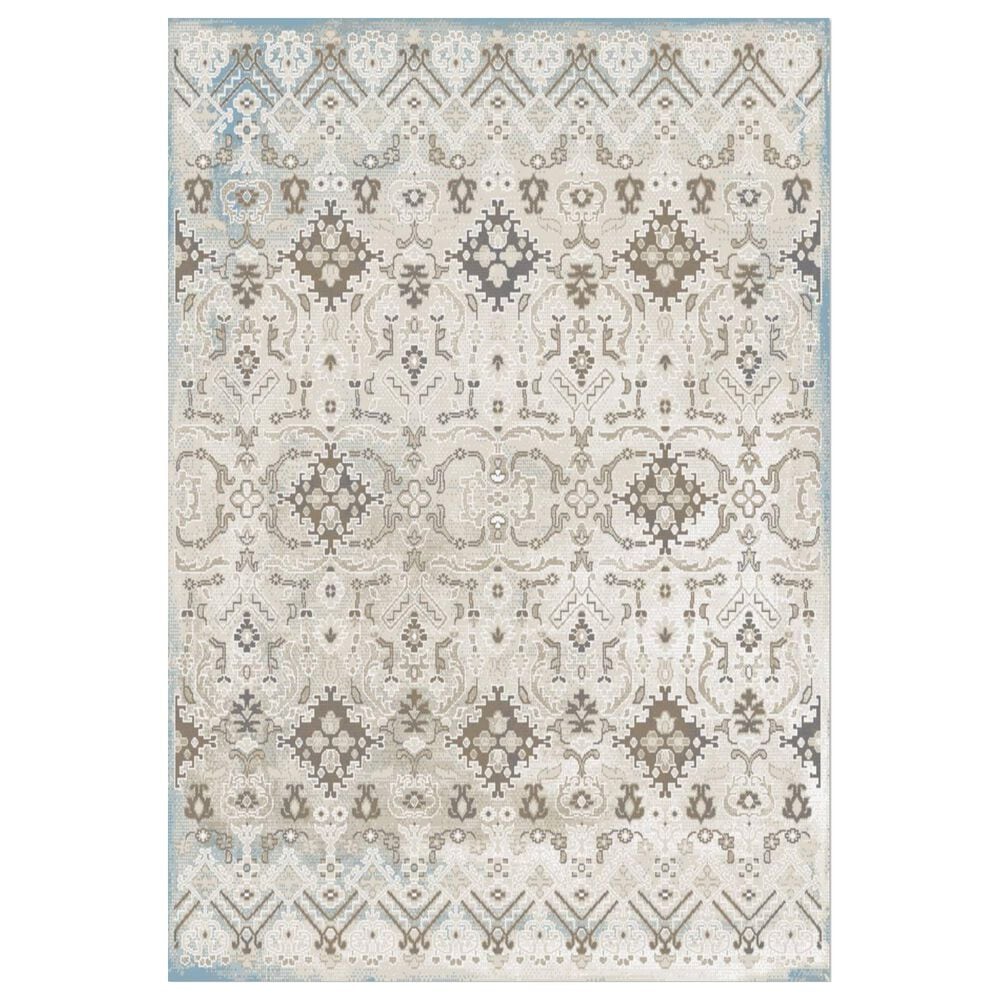 Central Oriental Sientan Wreni 2519.258 5'3" x 7'3" Light Beige and Cream Area Rug, , large