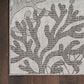 Nourison Garden Oasis Nautical Grey 3" x 5" Indoor/Outdoor Area Rug, , large