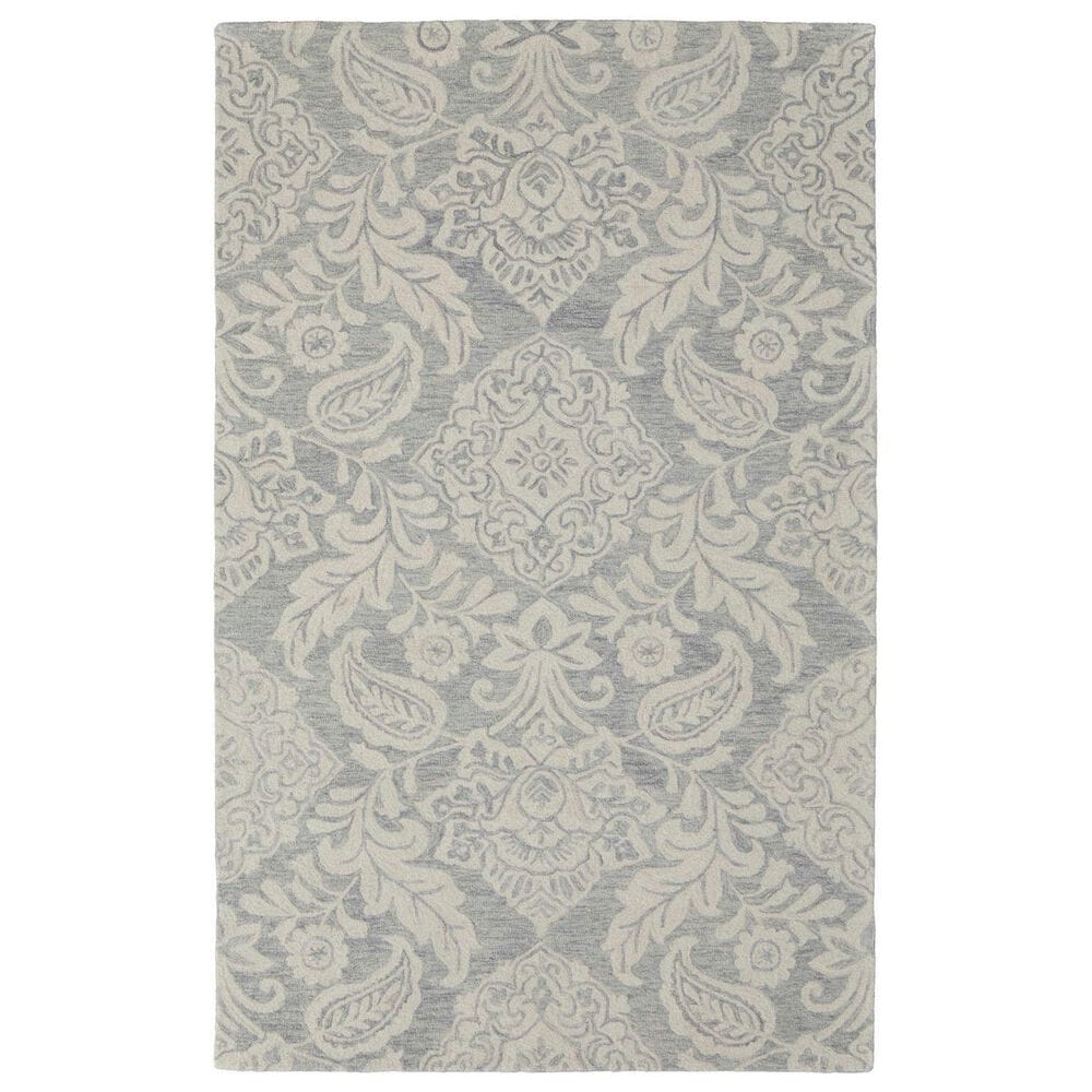 Feizy Belfort 8776F Blue and Gray 12" x 15" Area Rug, , large
