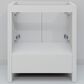 Lexora Home Jacques 30" Single Bathroom Vanity in White with 2 cm White Carrara Marble Top and Rectangular Sink, , large