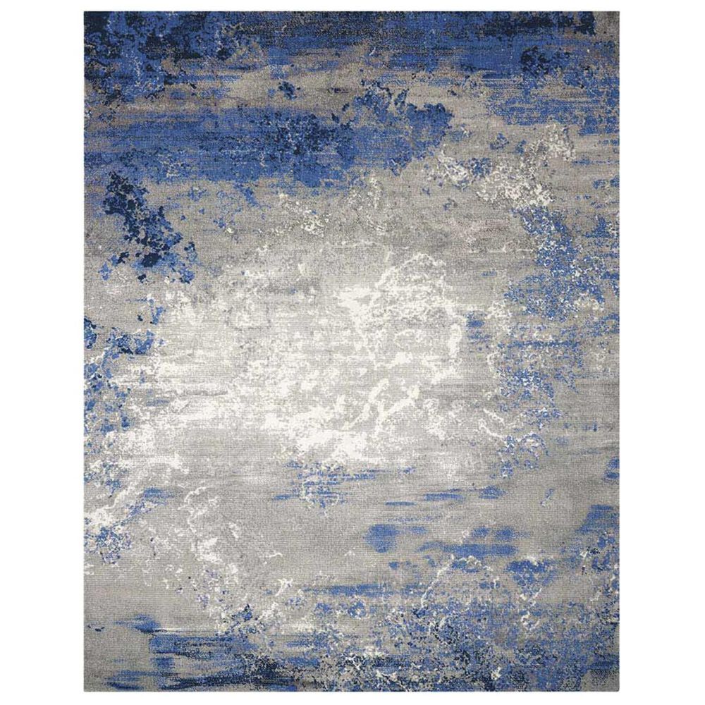 Nourison Twilight TWI22 12" x 15" Blue and Grey Area Rug, , large