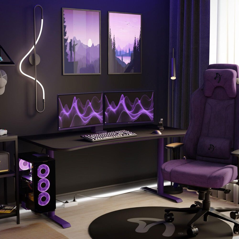 Arozzi Nova 24" IPS 200Hz Gaming Monitors in Purple, , large