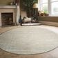 Radici USA Davide Striped 5"3" Round Beige Area Rug, , large