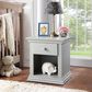 Suite Bebe Bailey 1-Drawer Nightstand in Gray, , large