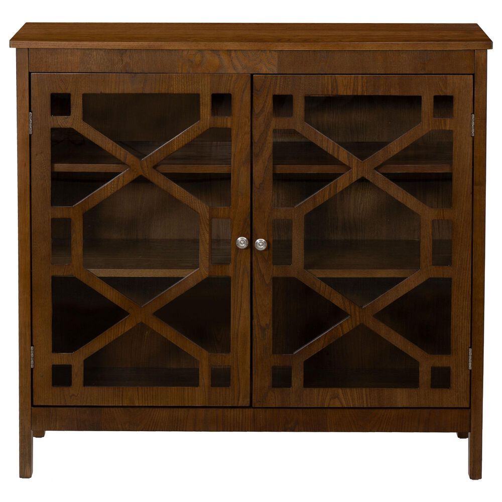 Linon Home Decor Fetti Large Cabinet in Brown, , large