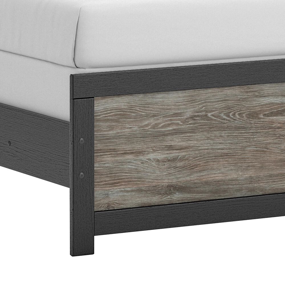 Ashley Broachmyn King Bookcase Bed in Black and Gray, , large