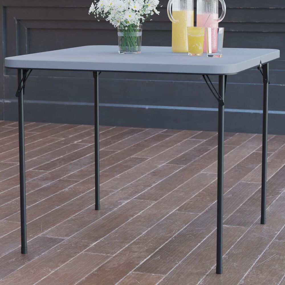 Flash Furniture Folding Table in Gray NFM