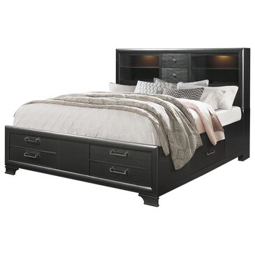 Global Furniture USA Jordyn Queen Bed in Dark Grey, , large