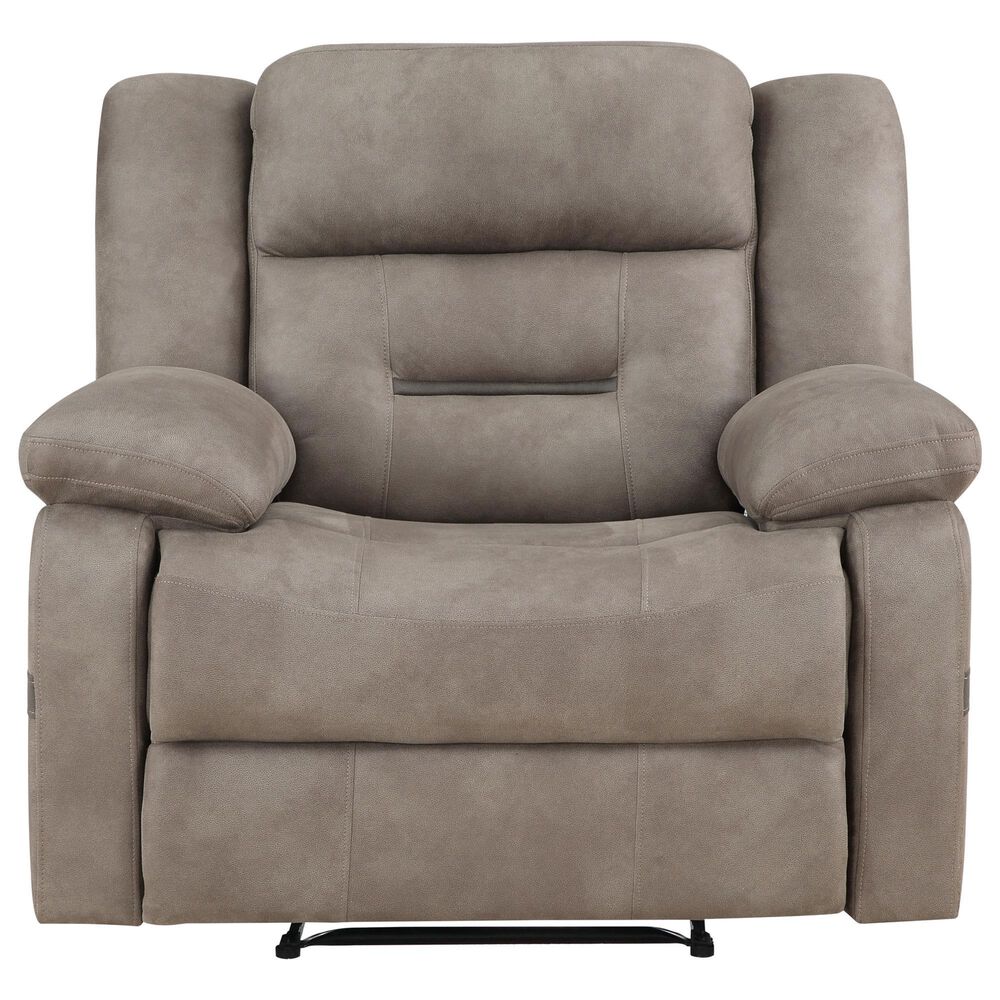 Steve Silver Abilene Manual Recliner in Tan, , large