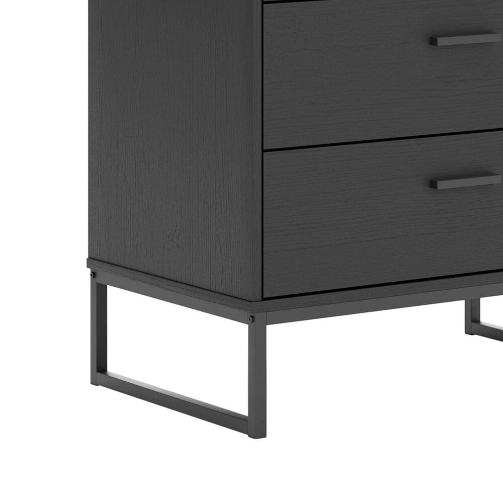 Ashley Socalle 5-Drawer Chest in Matte Black, , large